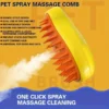Dog Steamer Brush for Massage Pet
